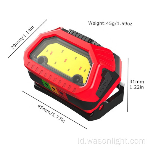 Pabrik Desain Baru Label Pribadi Kustom USB USB Rechargeable Mini Cob Induction LED Headlamp untuk Berlari